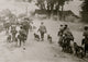 Poster print of German Red Cross dogs going to the front, showcasing bravery and loyalty.