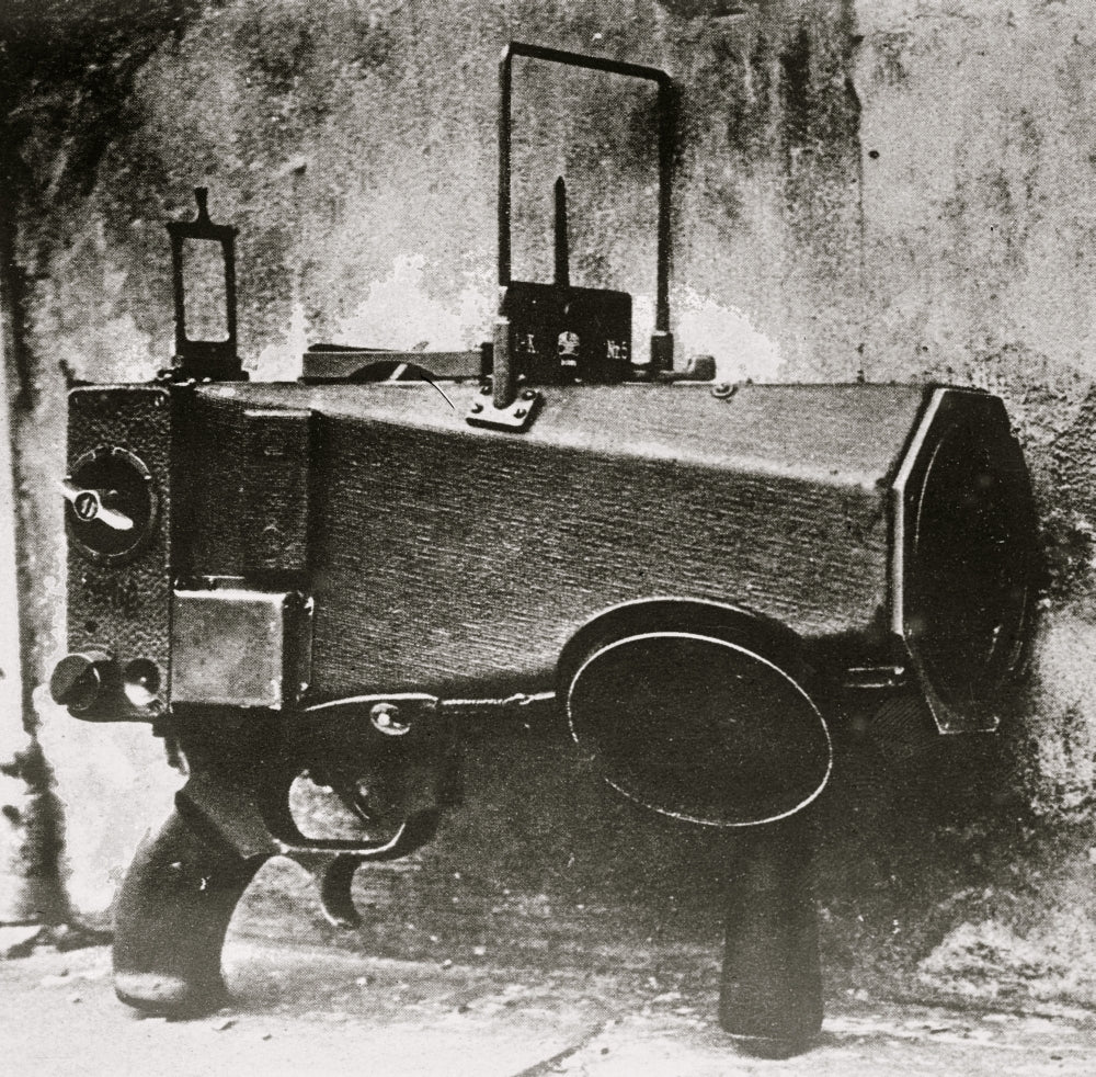 German Camera for Aircraft Poster Print showcasing vintage aviation technology.