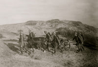 German Marine Infantry Patrol Poster Print showcasing military history.