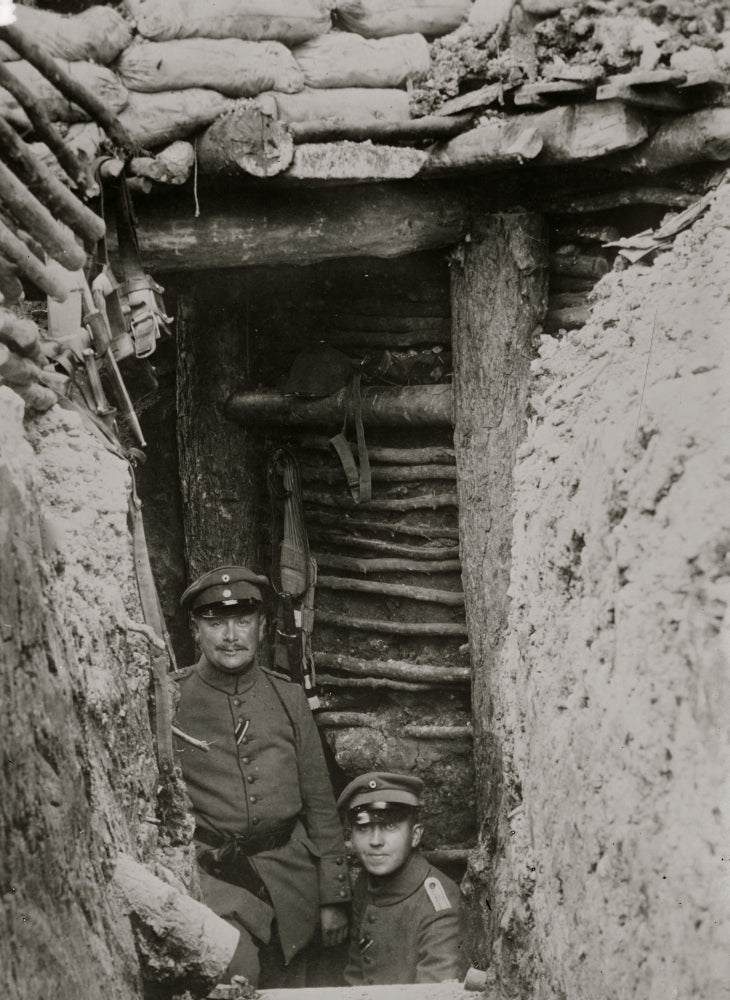 German Bomb-Proof Shelter Poster Print showcasing historical resilience.