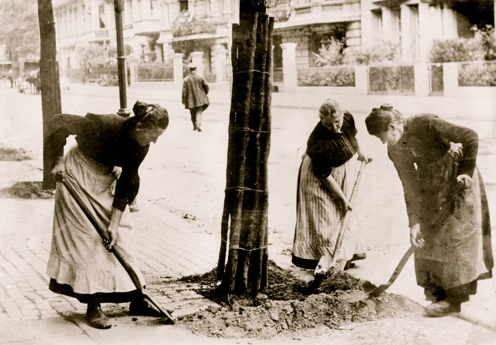 Women in War-time, Berlin Poster Print showcasing strength and resilience.
