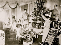 Wounded German Soldiers at Christmas Poster Print