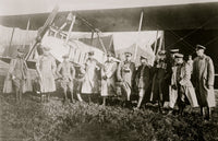 German Aviators Before Rheims Poster Print showcasing early 20th-century aviation