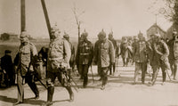 Gen. Von Hindenburg and Staff Poster Print showcasing historical military leadership.