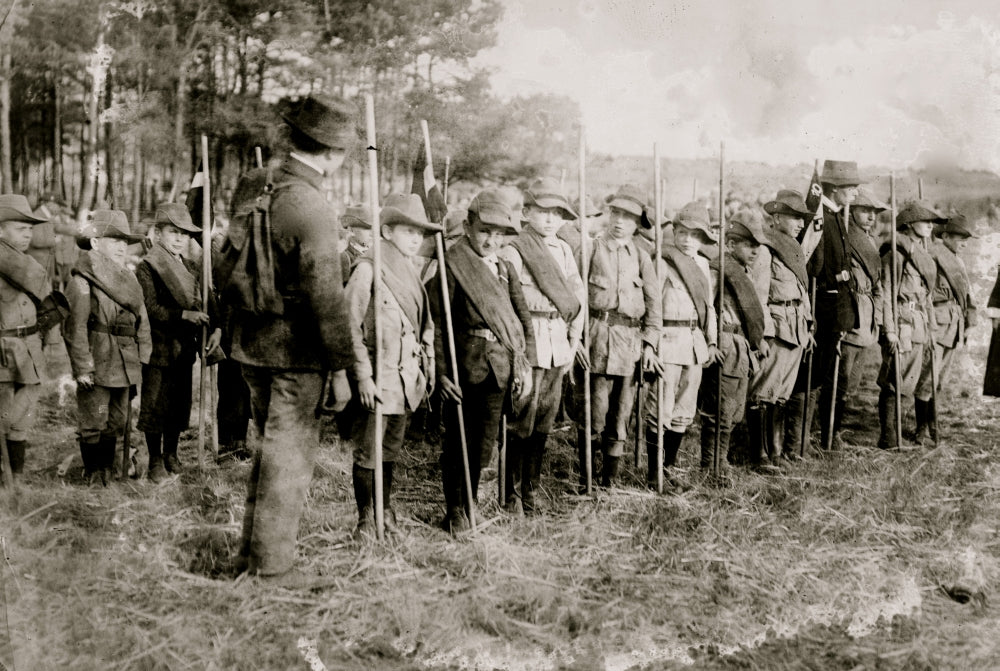 Training German Boys for Army Poster Print on premium quality paper.