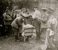 Vaccinating Germans for Cholera historical poster print on premium paper.