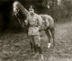 Crown Prince poster print featuring Germany astride a horse.