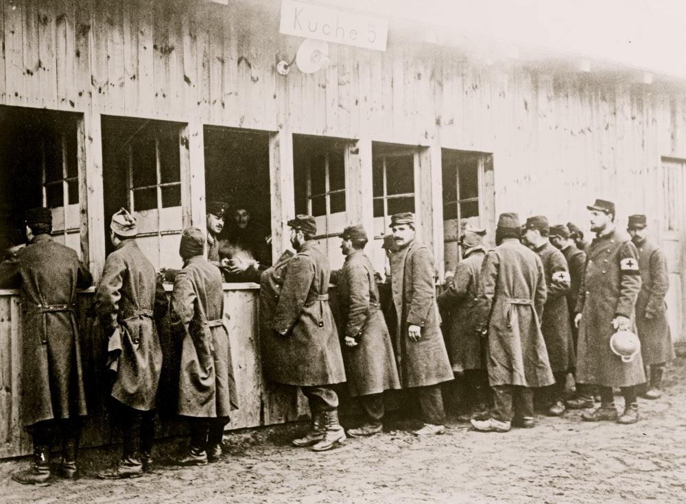 Prisoners -- Zossen, Germany poster print showcasing haunting imagery.