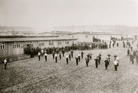 Prison Camp Zossen Exercise Poster Print showcasing historical significance