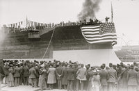 Launch of the Florida U.S.N. Battleship Poster Print