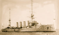 HMS Antrim Poster Print showcasing historical naval artwork.