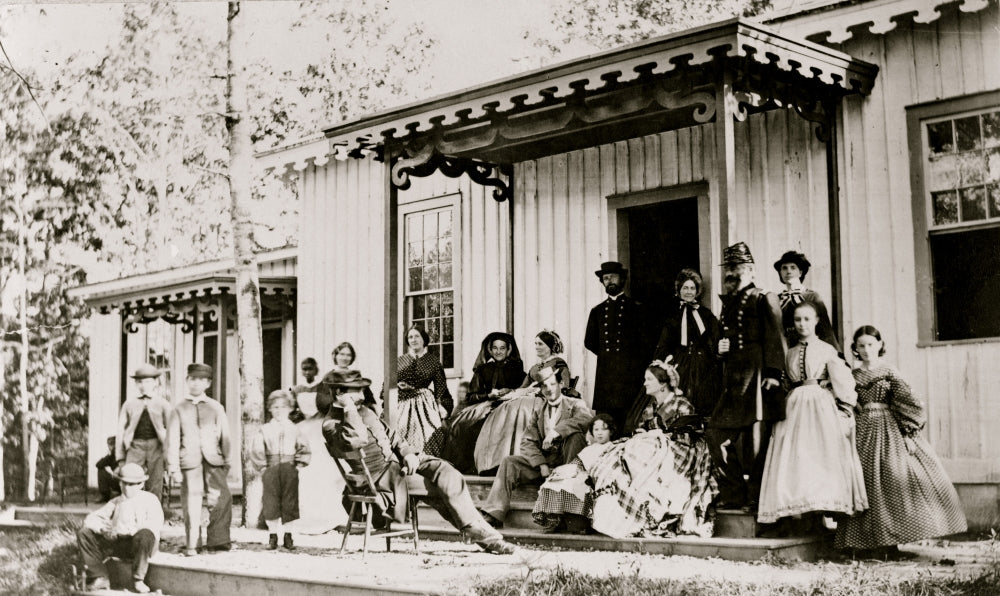 Convalescent Camp near Alexandria, VA Poster Print showcasing historical military recovery.
