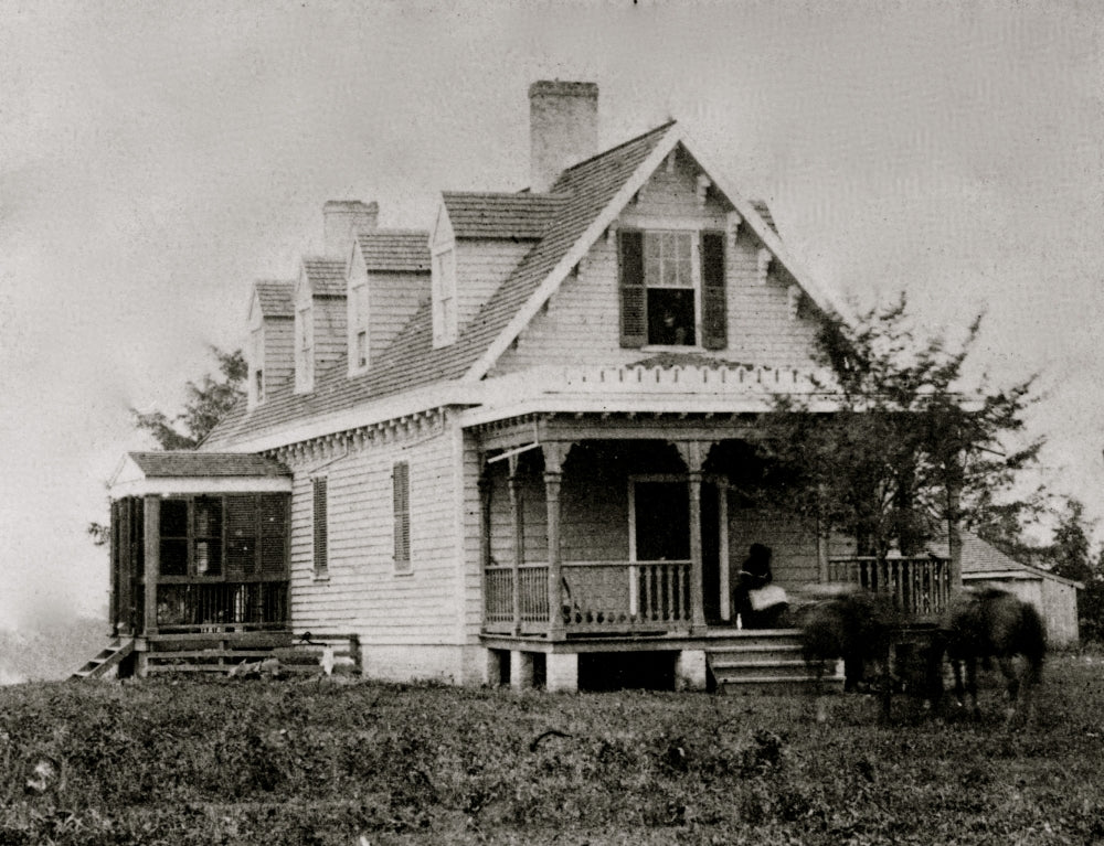 Haxall's House Poster Print showing historical significance from the Battle of White Oak Swamp