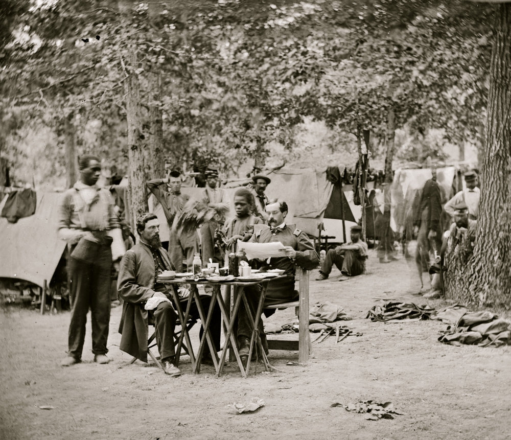 Army of the Potomac Officer's Mess of Company D, 93d New York Infantry Poster Print