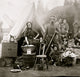 Tent Life of the 31st Pennsylvania Infantry Poster Print showing family life during the Civil War in Fort Slocum.