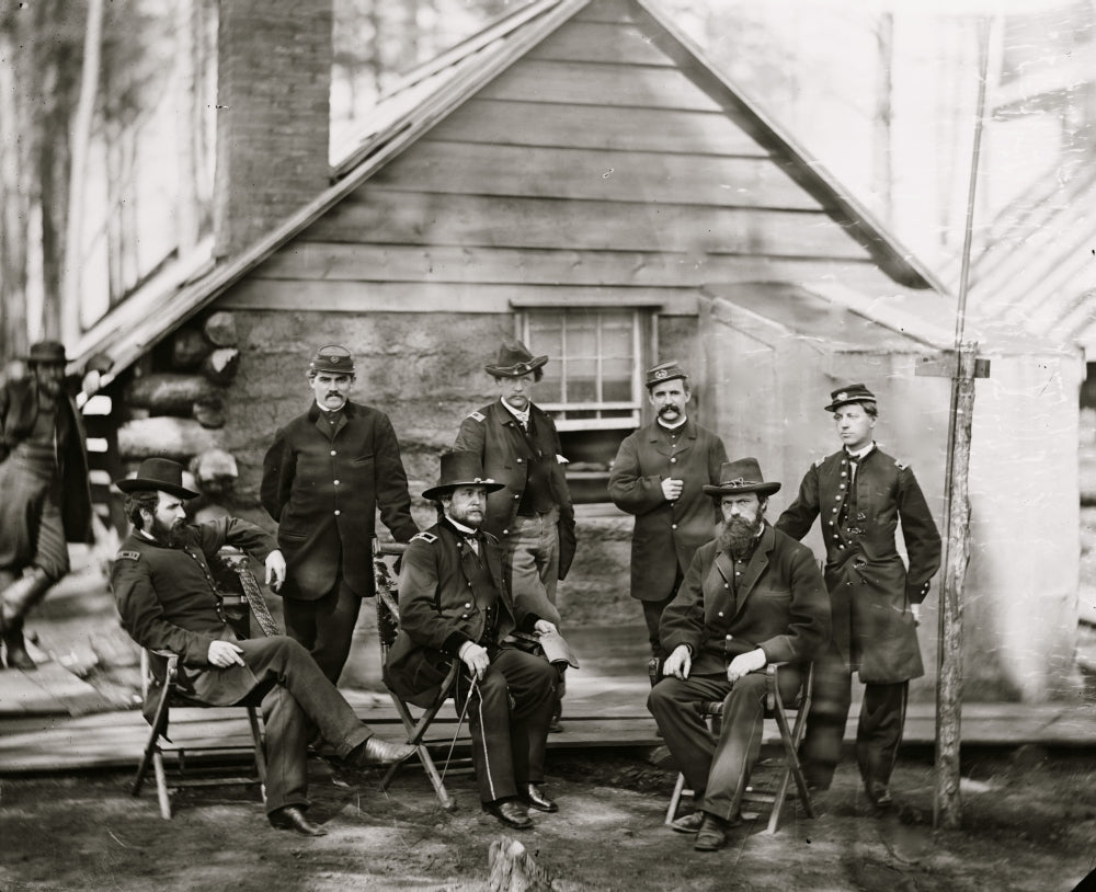 Brandy Station VA General Rufus Ingalls and staff poster print
