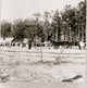 General Weitzel's Headquarters, 18th Corps Poster Print featuring army band and log buildings.