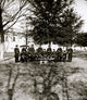 Band Group Seated Behind Their Instruments Poster Print