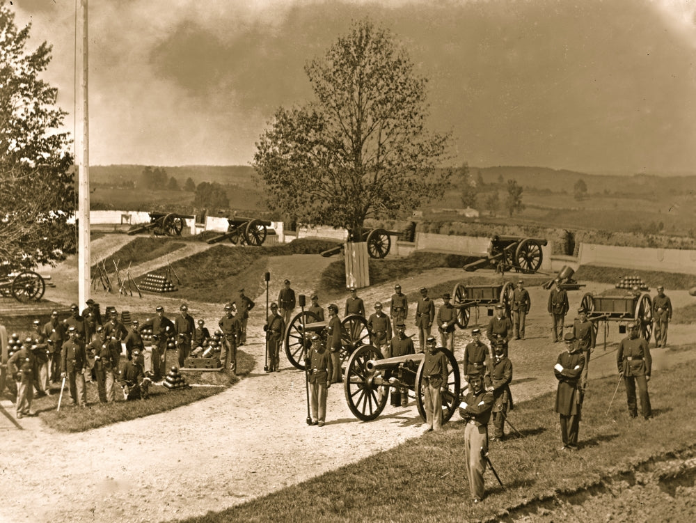 District of Columbia Company F, 3rd Regiment Massachusetts Heavy Artillery at Fort Stevens Poster Print