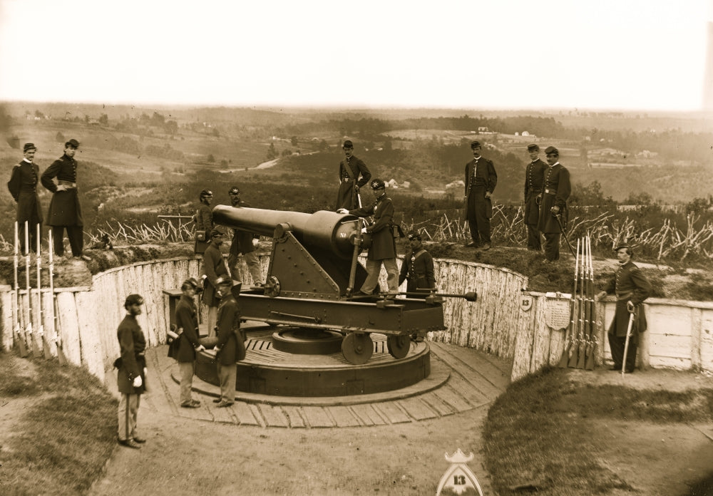District of Columbia Officers of Companies A and B, 3d Massachusetts Heavy Artillery Poster Print
