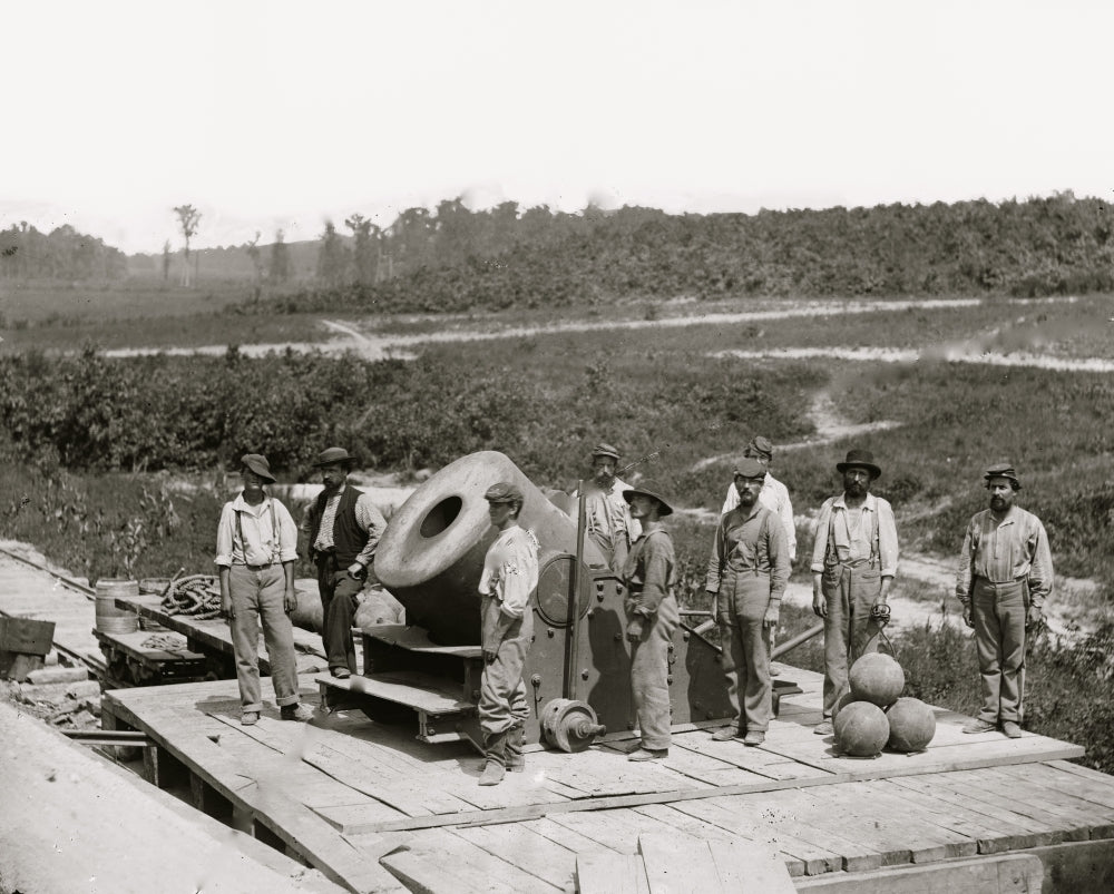 Petersburg Va. The 'Dictator' Rail Mortar Poster Print showcasing historical artillery