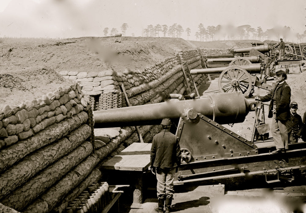 Fort Brady Virginia Battery of Parrott Guns Poster Print