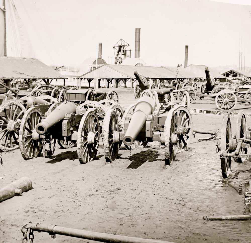 Richmond VA Siege Guns at Rocketts Poster Print