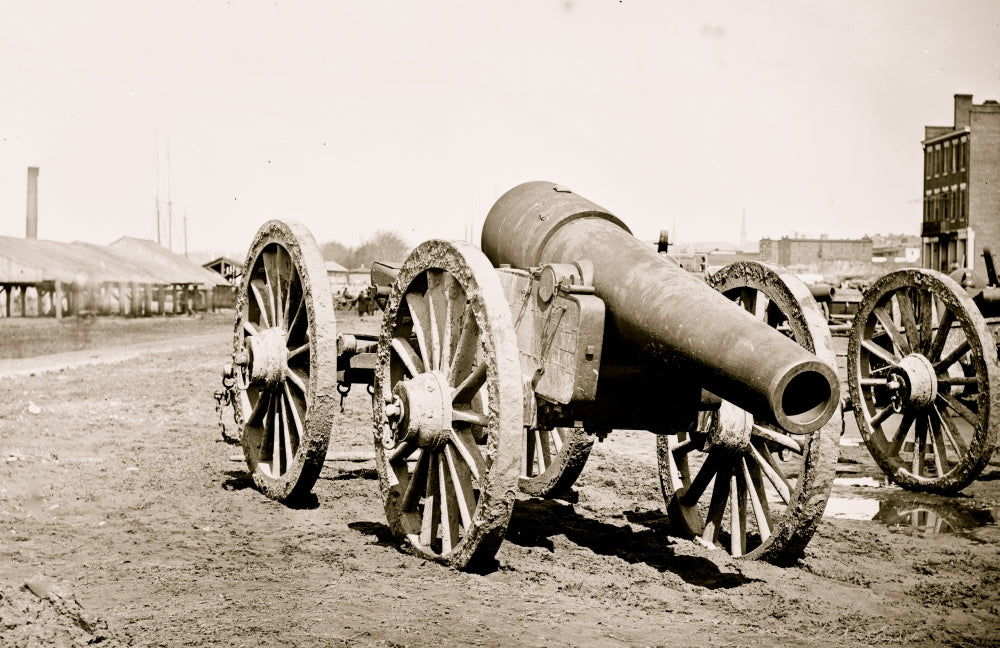 Richmond VA Siege Guns at Rocketts Poster Print
