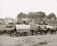Savage Station, Virginia poster print featuring General George B. McClellan's headquarters