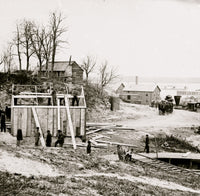 City Point Virginia Building Storehouse and Railroad Depot Poster Print