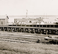 City Point Virginia Railroad Tracks and Dock Poster Print
