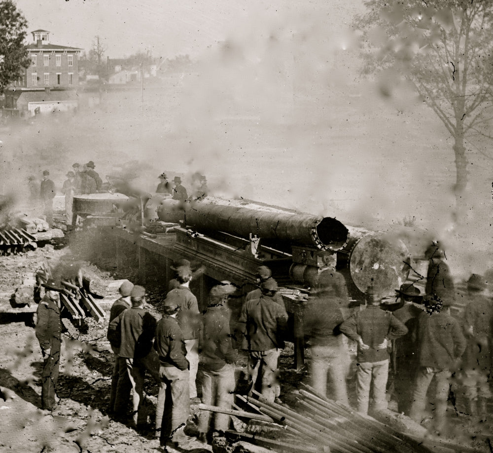 Atlanta Georgia Sherman's Men Destroying Railroad Poster Print