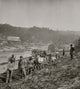 Jericho Mills Virginia 50th New York Engineers building a road poster print