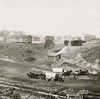 City Point Virginia Supply Wagons of 2nd Brigade, 2nd Corps Poster Print