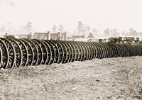 City Point Virginia Army Wagon Wheels Poster Print
