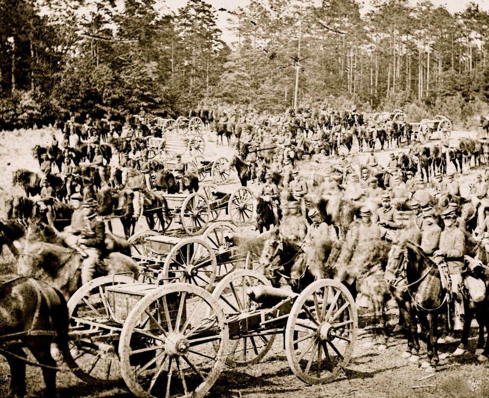 Richmond, VA. Wagon Park June 1862 Historical Poster Print