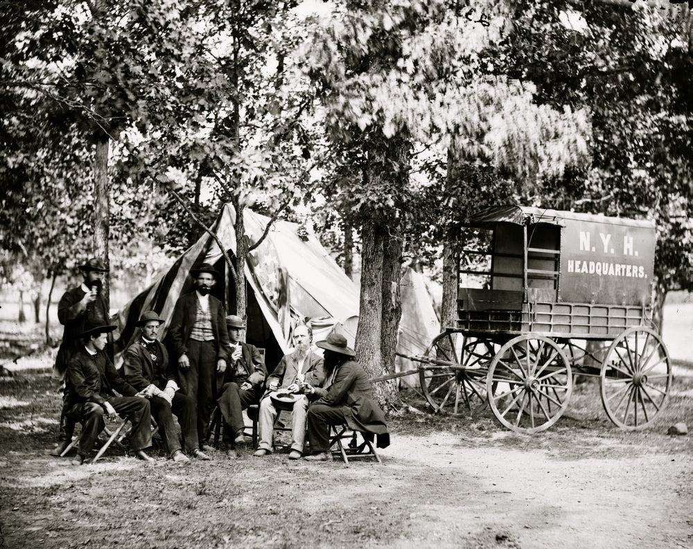 Bealeton Virginia Tent and Wagon Poster Print
