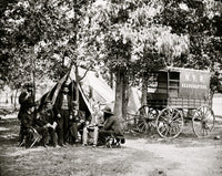 Bealeton Virginia Tent and Wagon Poster Print