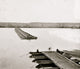 Ones' Landing Virginia Pontoon Bridge Poster Print across the James River