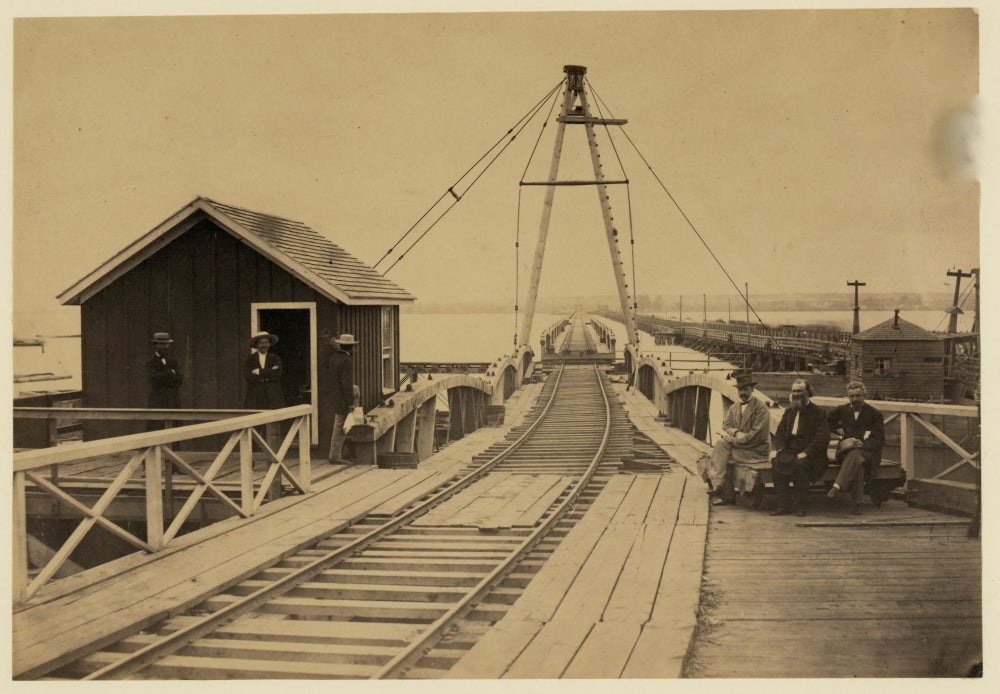 New Bridge Over Potomac River Railroad Poster Print
