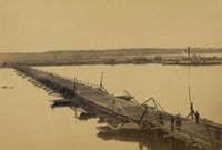 Bridge Built by Engineer Corps - James River Poster Print