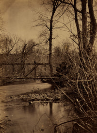 Burnt Bridge Over Pope's Head Poster Print showcasing historical architecture.