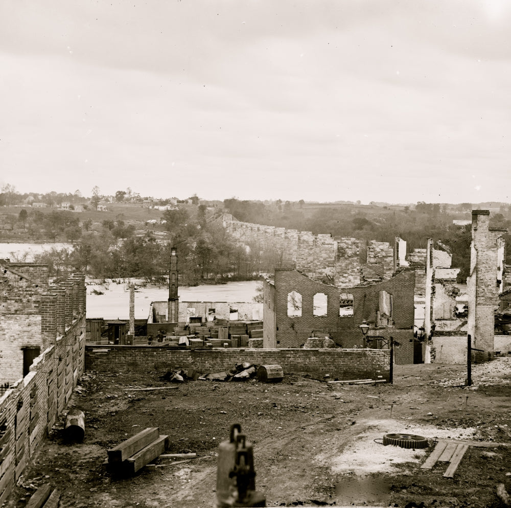 Ruins of Richmond & Petersburg Railroad Bridge Poster Print