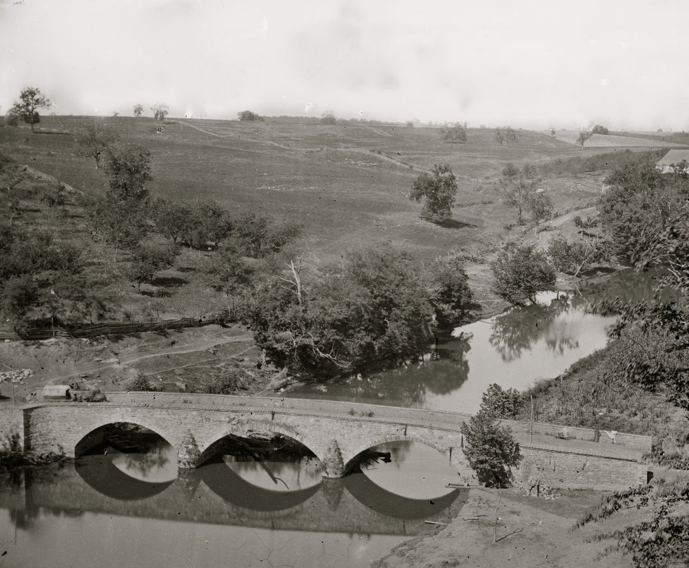 Another View of Antietam Bridge Poster Print showcasing beautiful landscape art.
