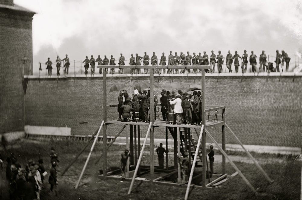 Washington D.C. Adjusting the Ropes for Hanging the Conspirators Poster Print