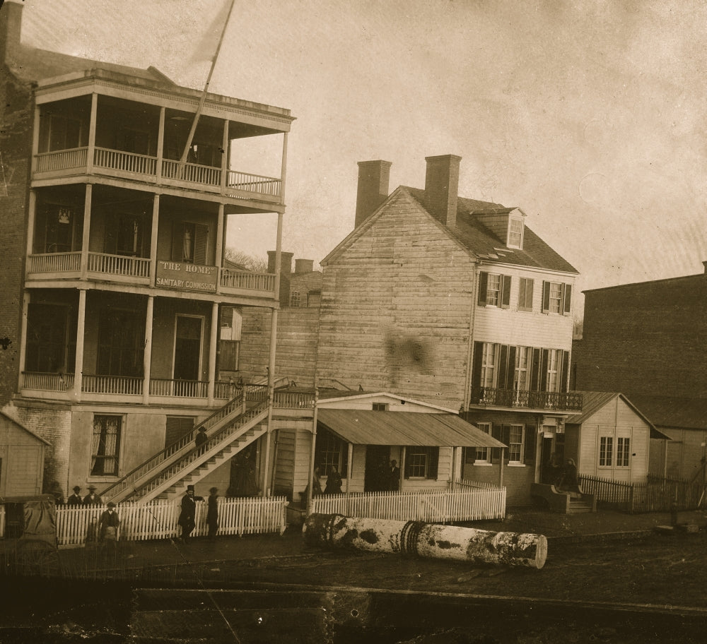 Offices of the Sanitary Commission historical poster print