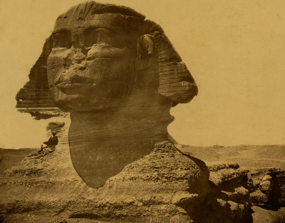 Head of the Sphinx Poster Print showcasing ancient monument details.