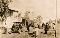Missionary and Ford Car Art Print showcasing Egypt scene