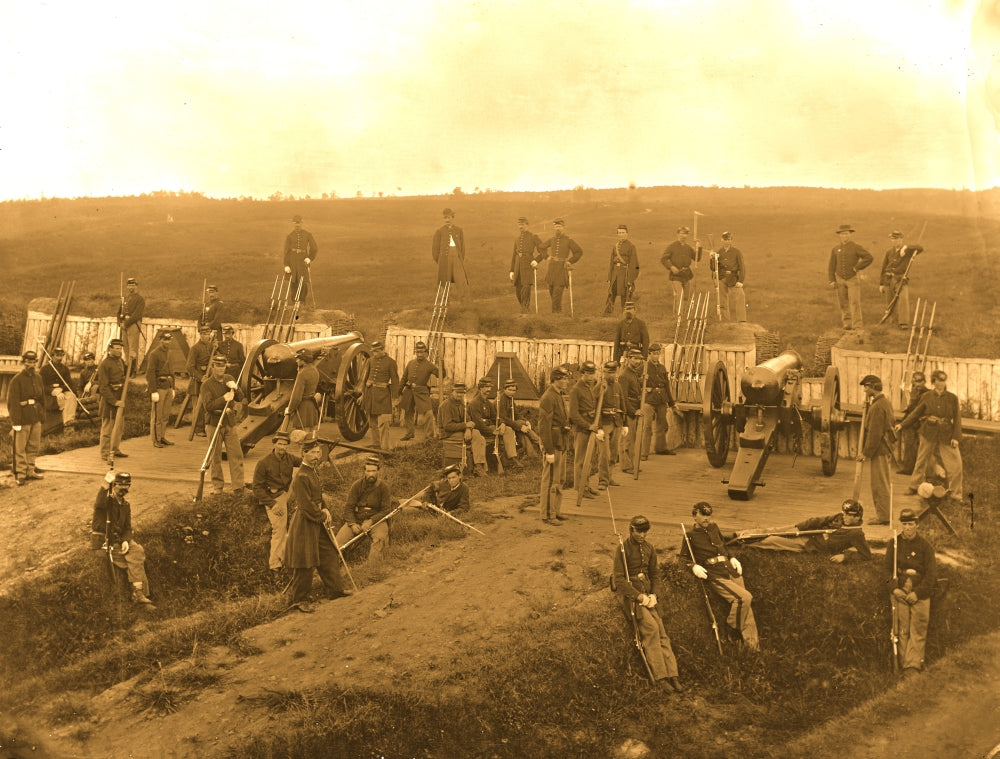 Arlington, Va. Company F, 2d New York Artillery at Fort C.F. Smith Poster Print