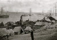 City Point, Virginia wharves after ordnance explosion poster print